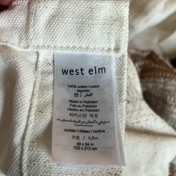 West Elm Curtains set of 2 - Picture 4 of 6